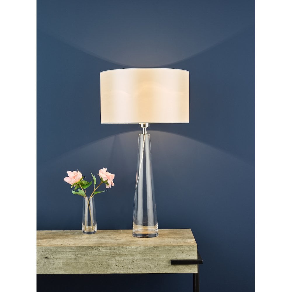 Samara Clear Glass Base Only Table Lamp