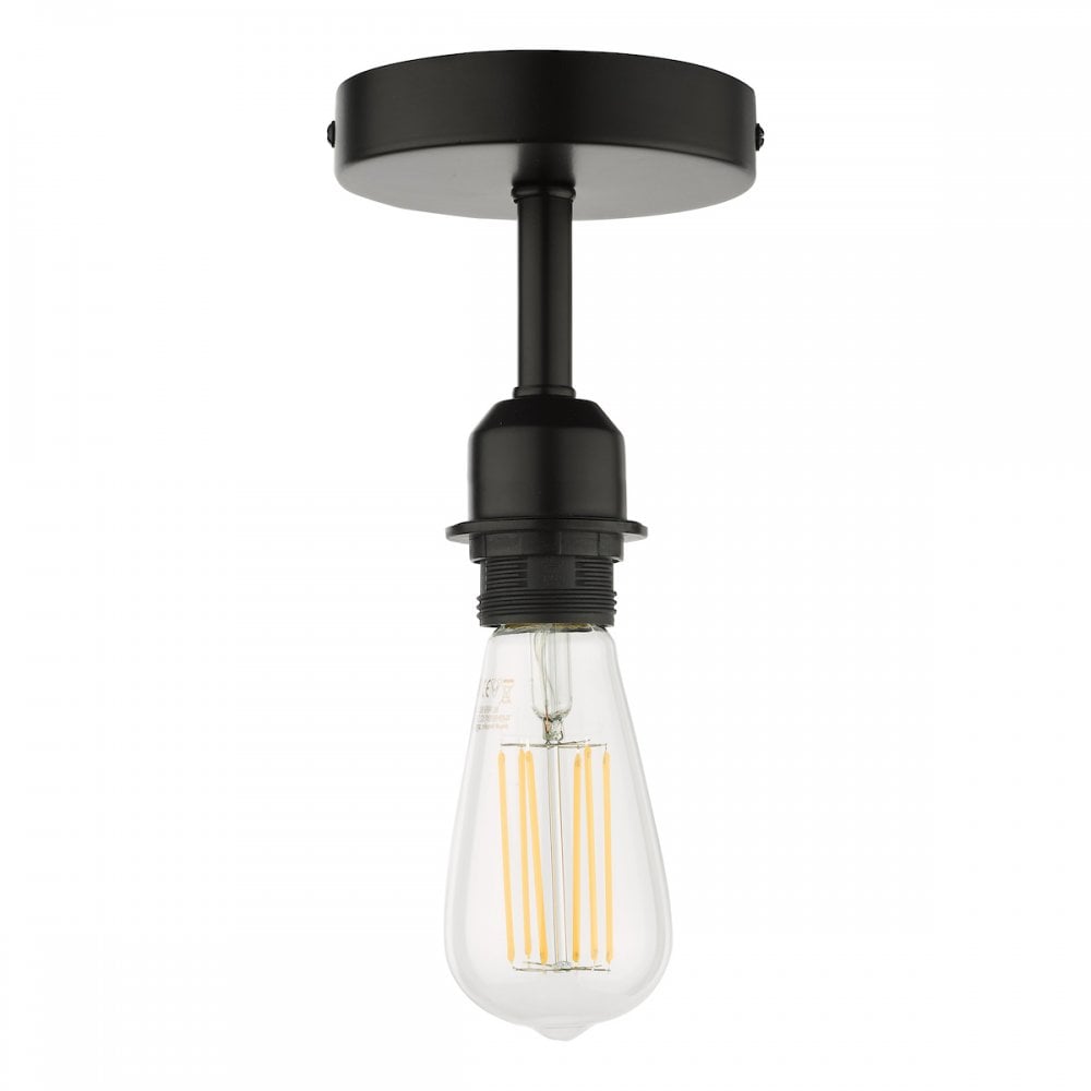 Semi Flush Matt Black Suspension