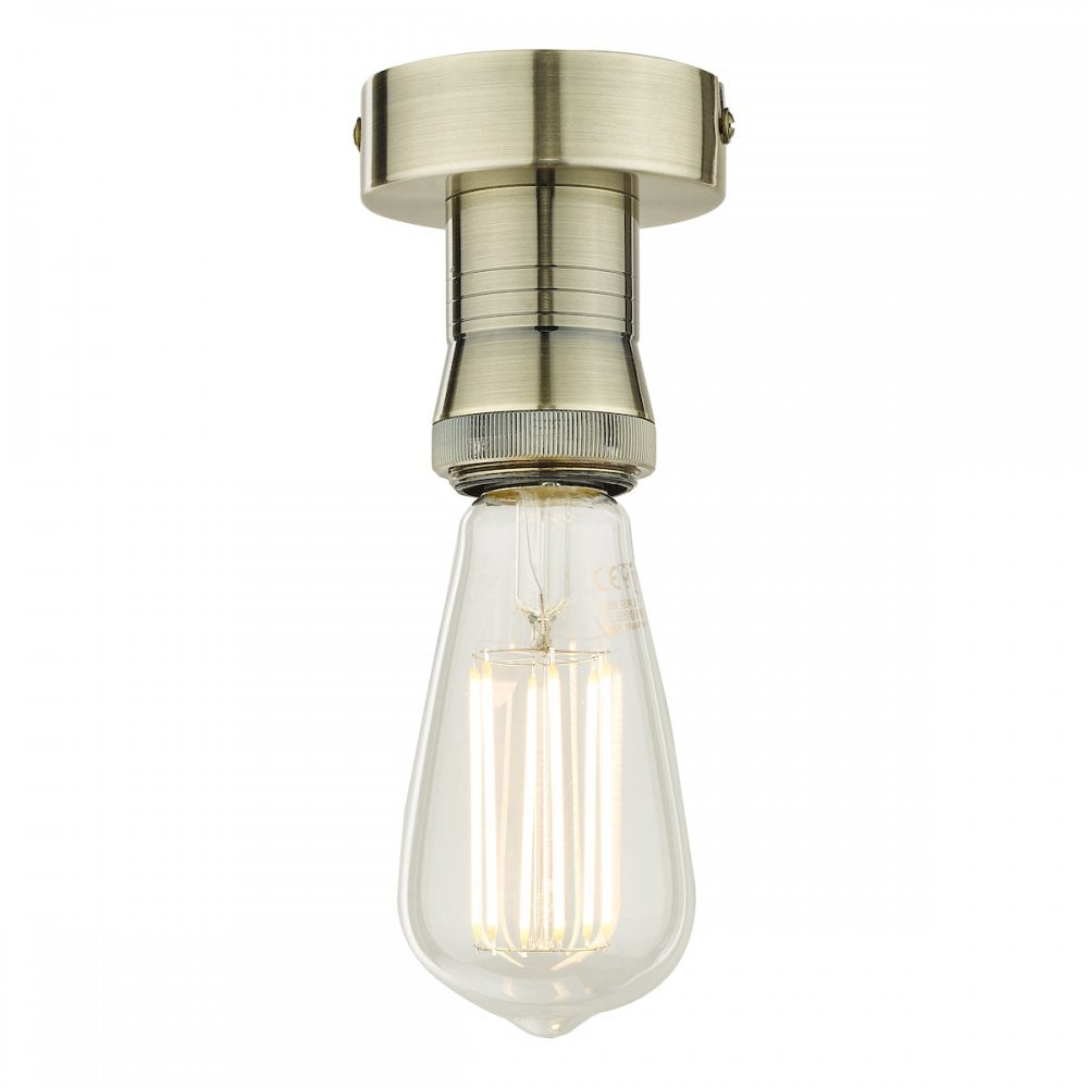 Semi Flush Antique Brass Suspension