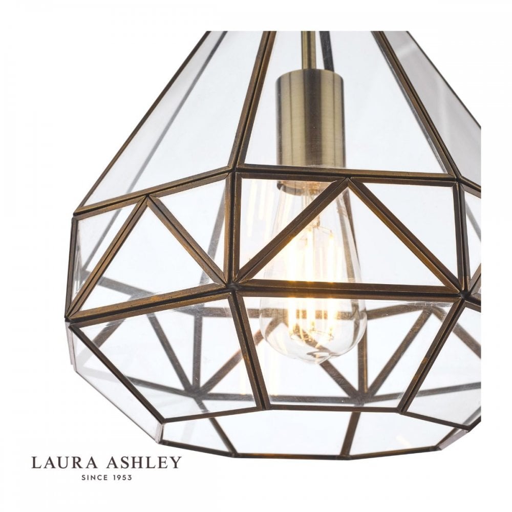 Zaria Antique Brass Lantern
