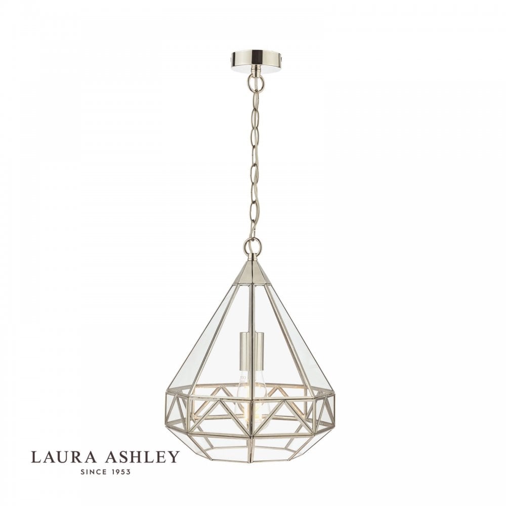 Zaria Polished Silver Lantern
