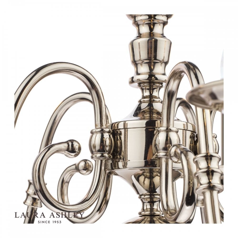 Winchester 5 Light Chandelier in Polished Nickel
