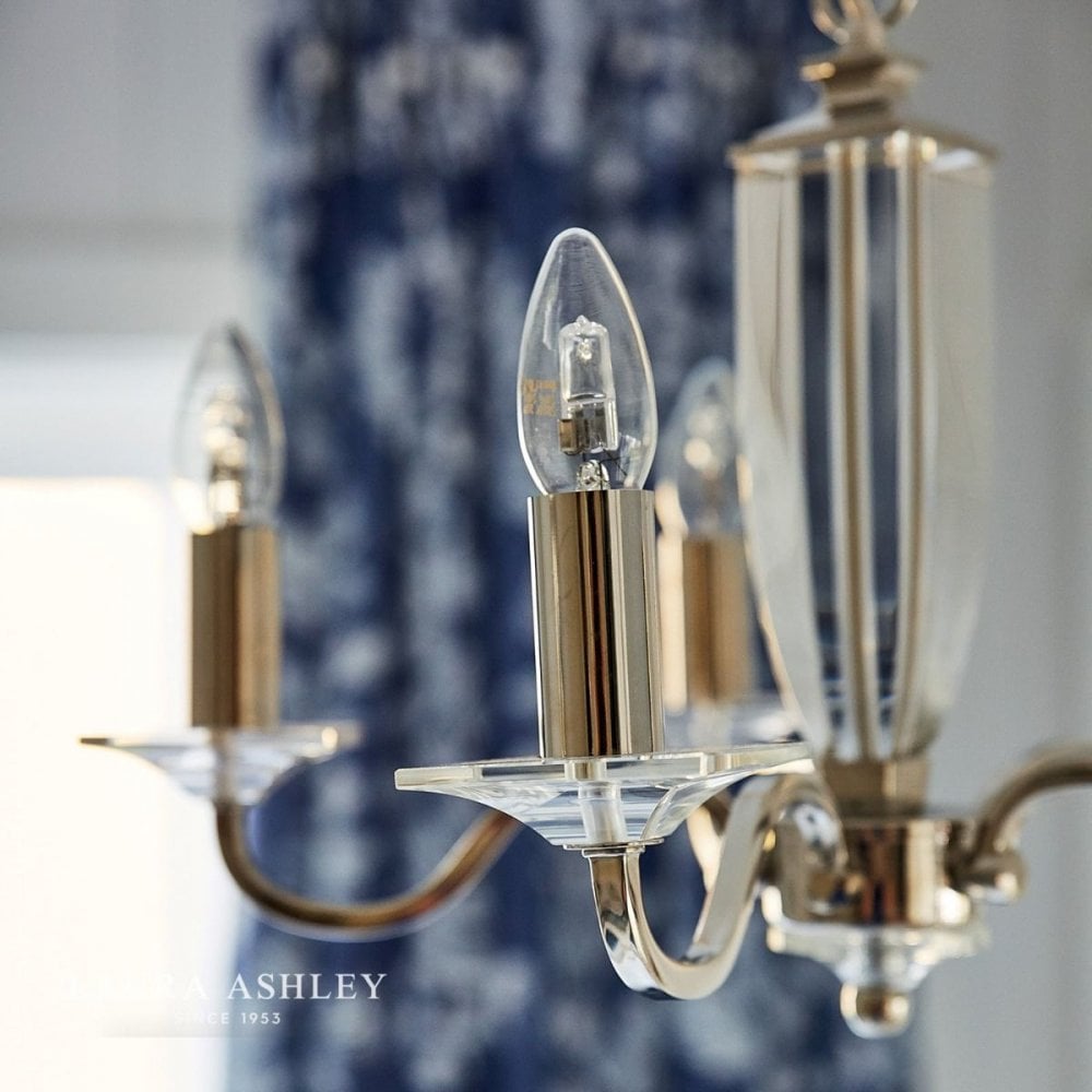 Carson 5 light Chandelier in Antique Brass