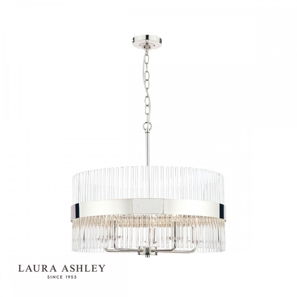 Alexa 5 Light Polished Nickel Pendant