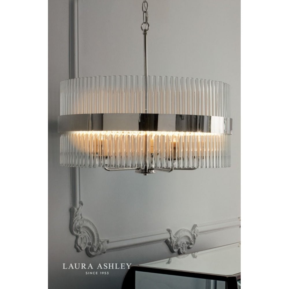 Alexa 5 Light Polished Nickel Pendant