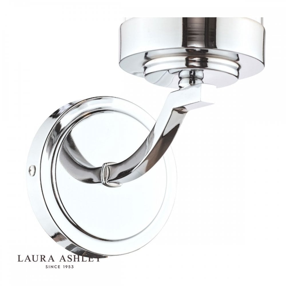 Joseph Polished Chrome & Glass Wall Light