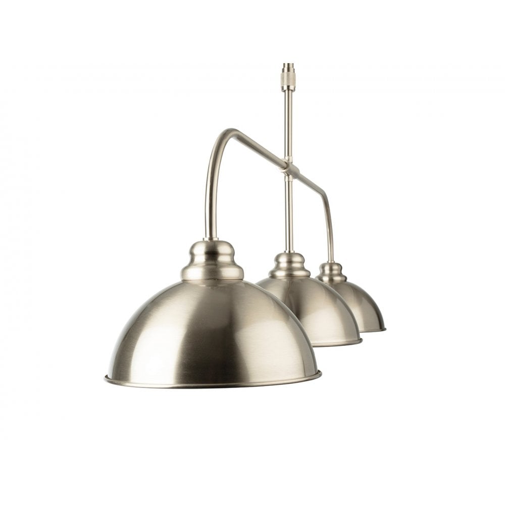 Eagle Pendant 3 Light in Brushed Steel