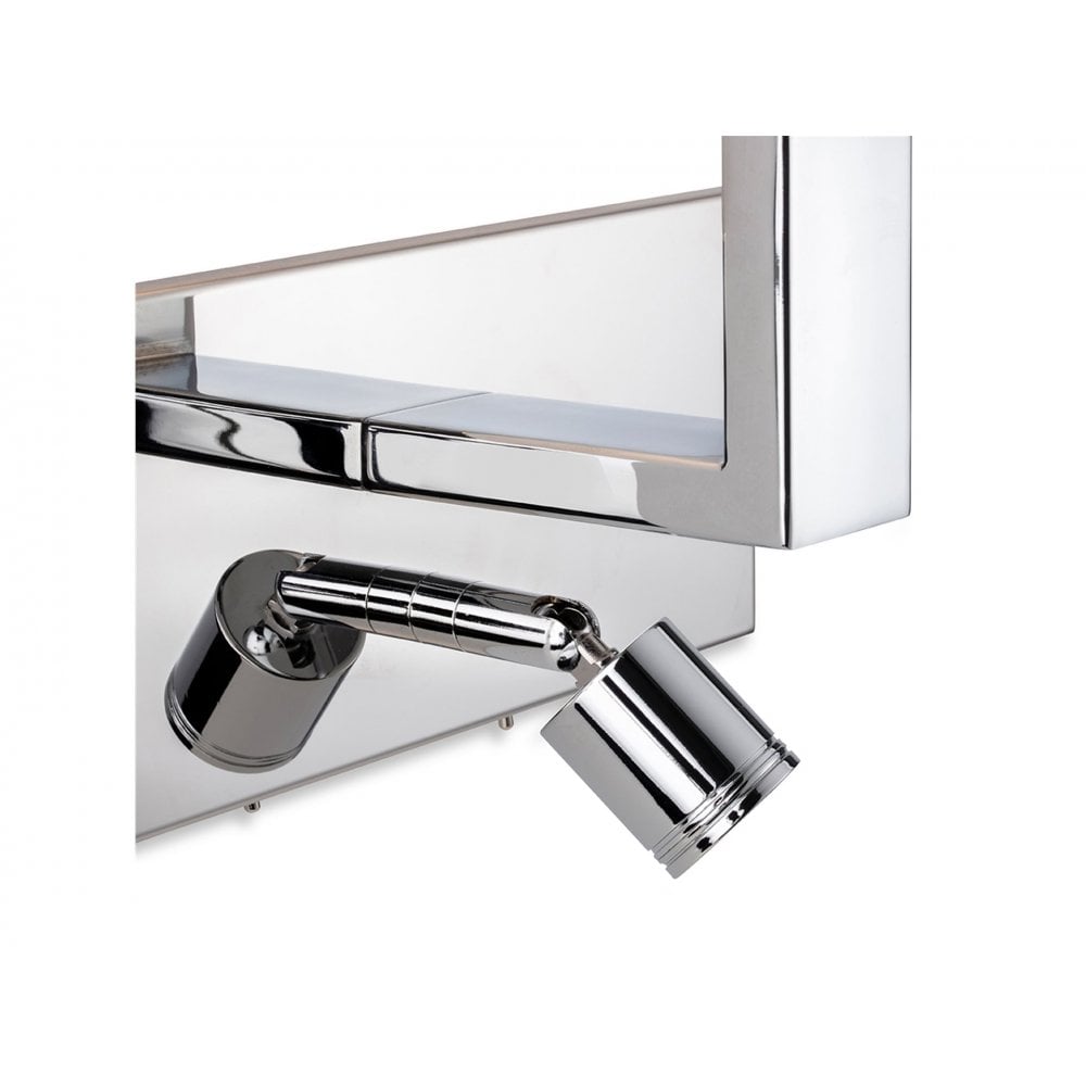 Webster 2 Light Wall Light in Chrome with Cream Shade