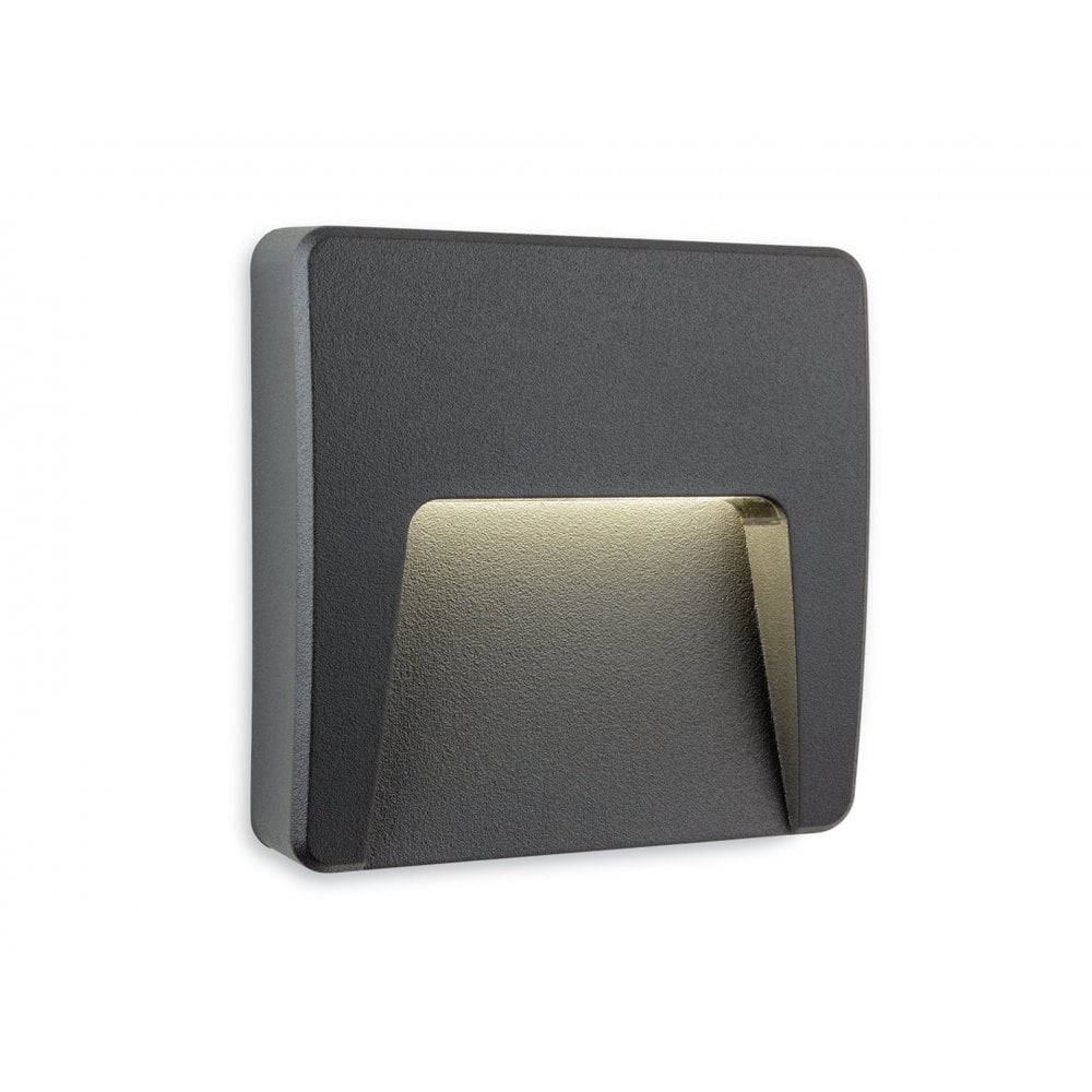 Golf LED Resin Wall & Step Light in Graphite Square