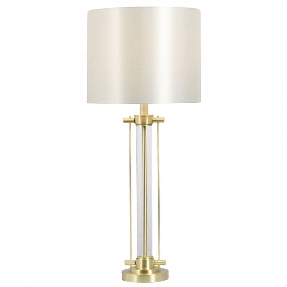 Malone Satin Brass Table Lamp C/W Shade