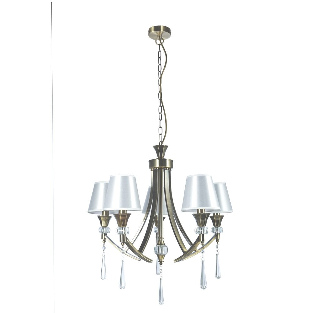 Sophia Antique Brass 5 Light Pendant