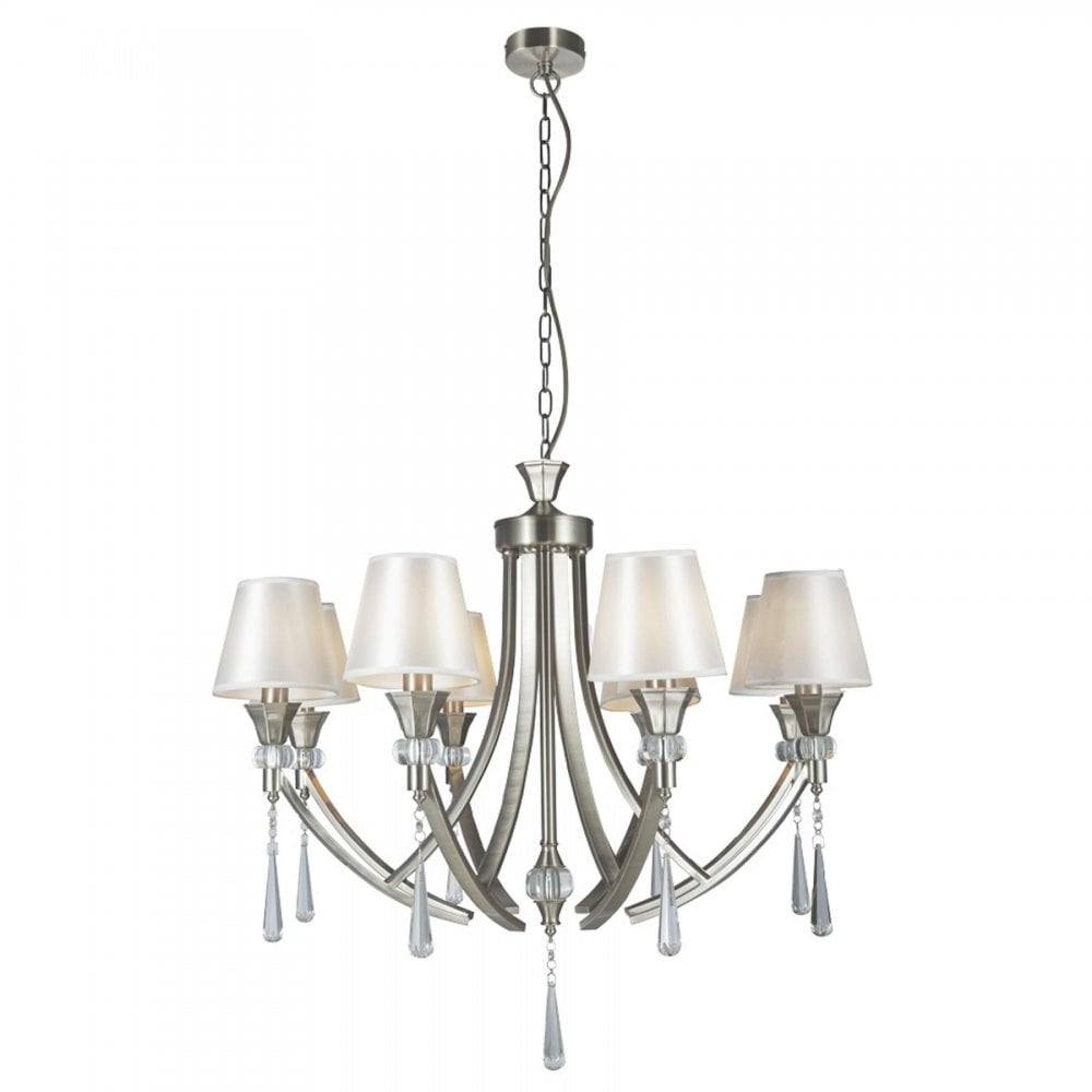 Sophia Satin Chrome 8 Light Pendant