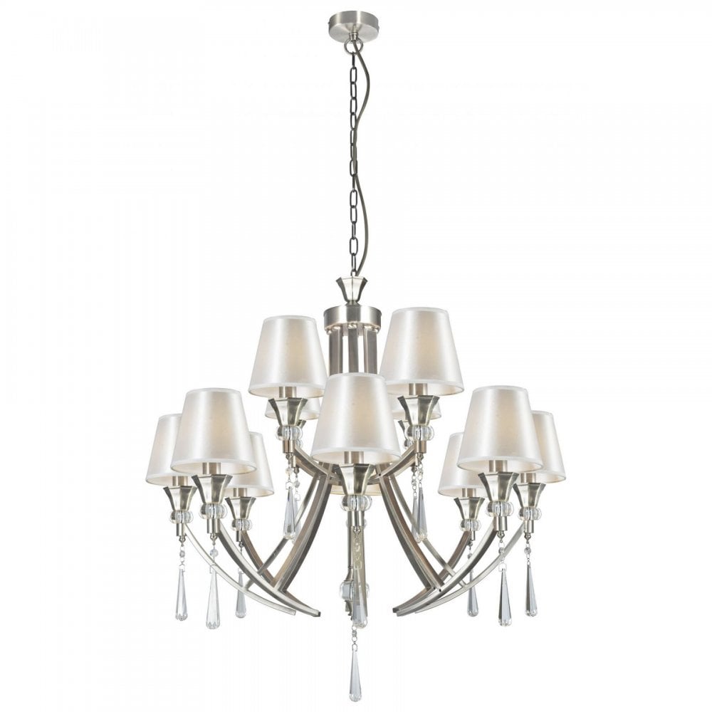 Sophia Satin Chrome 12 Light Pendant