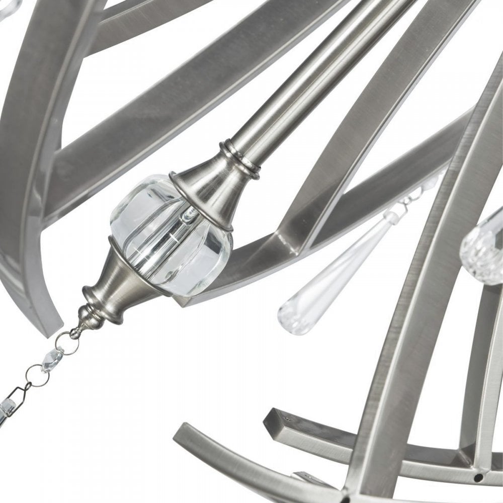 Sophia Satin Chrome 12 Light Pendant