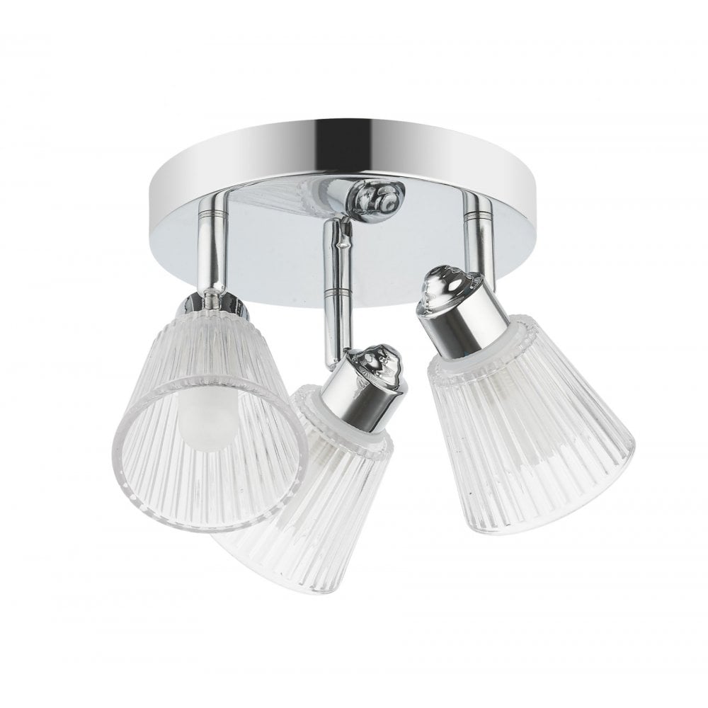 Gatsby 3 Light Polished Chrome Bathroom Ceiling Light IP44