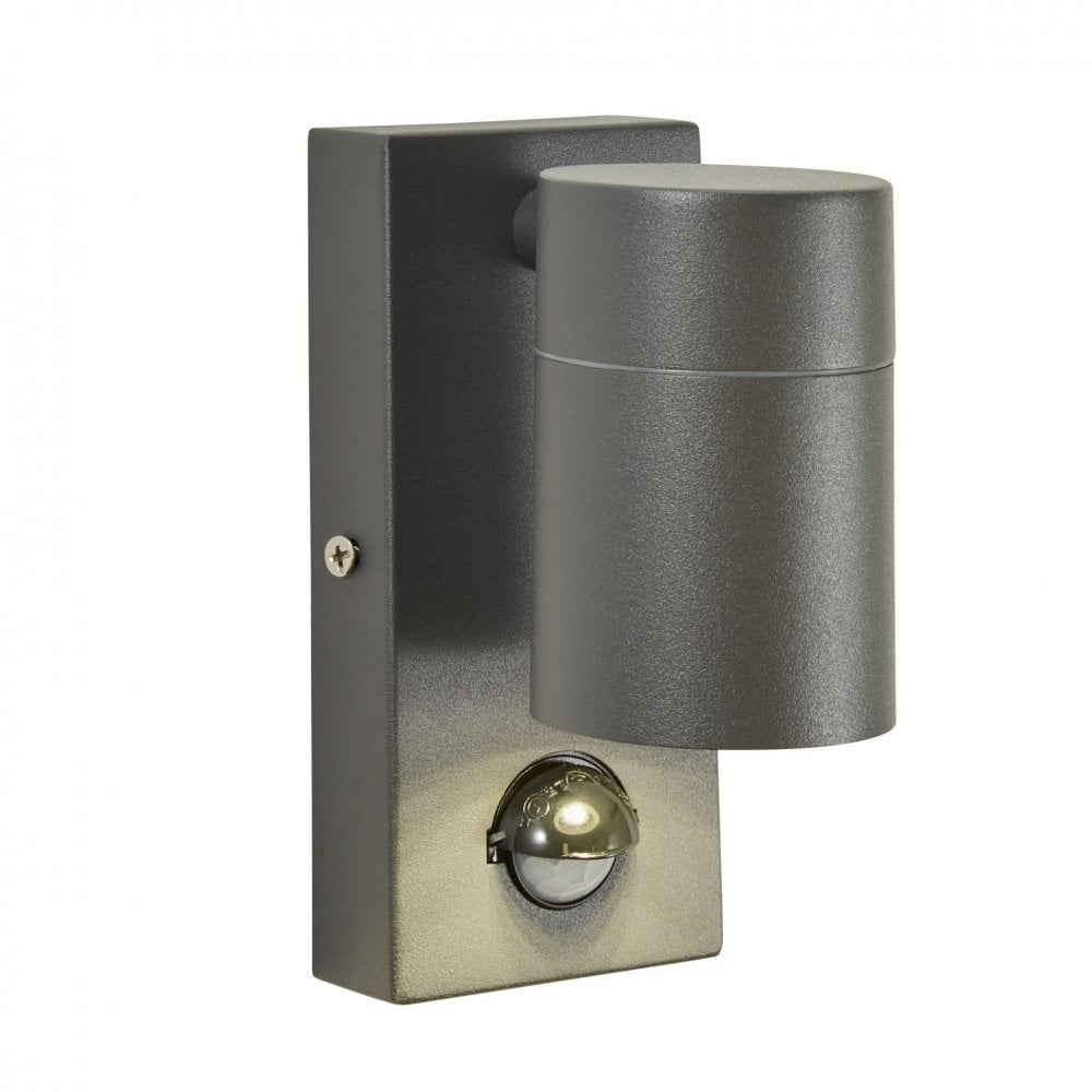Leto IP65 Up or Down PIR Sensor light in Anthracite