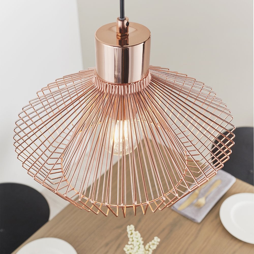 Kimberley Single Pendant in Copper Finish