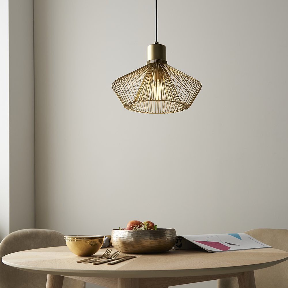 Kimberley Single Pendant in Gold Finish