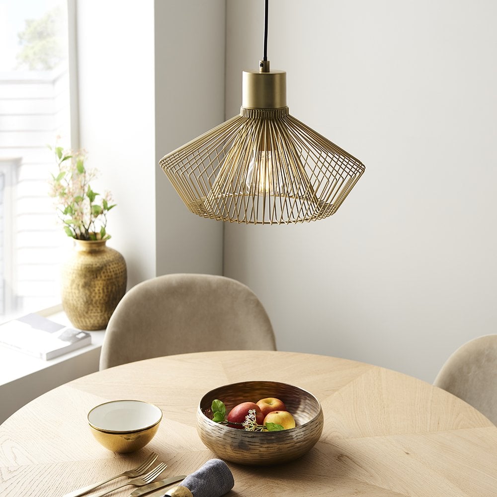 Kimberley Single Pendant in Gold Finish