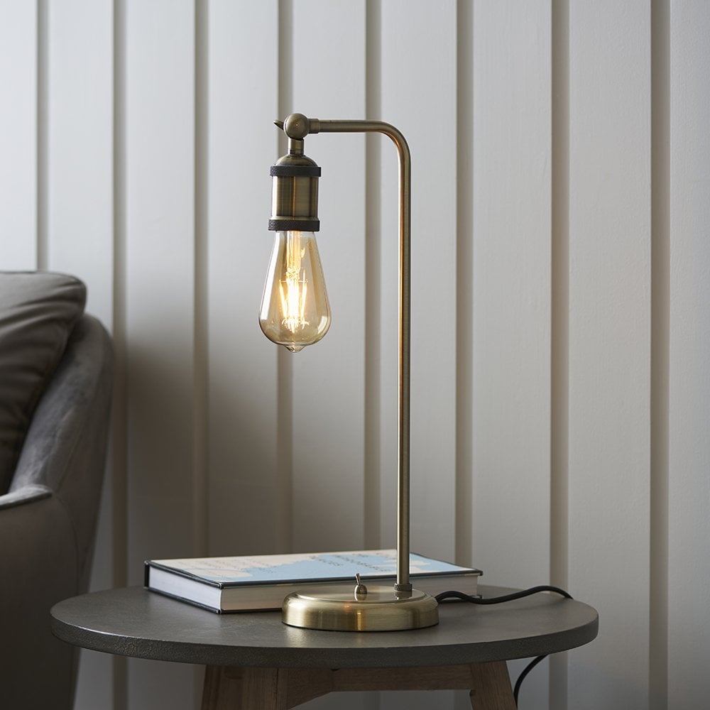Hal Antique Brass Table Lamp