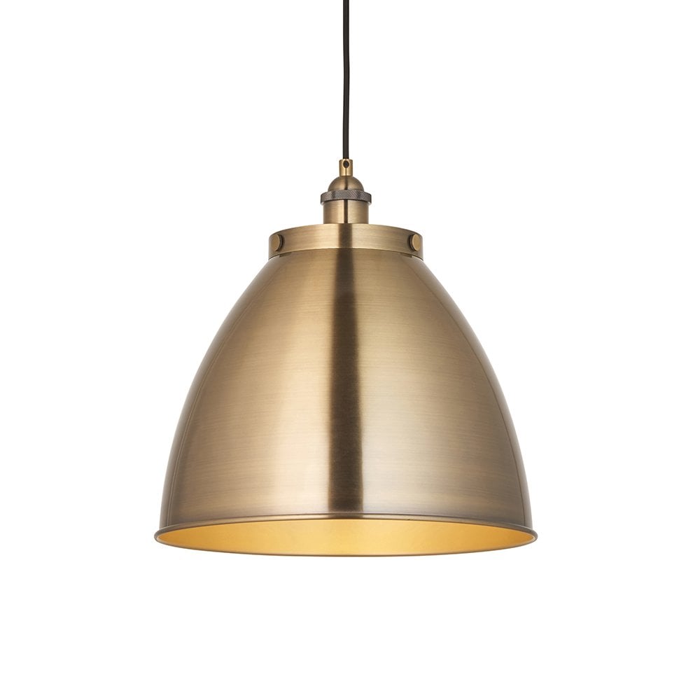 Franklin Large Antique Brass Pendant