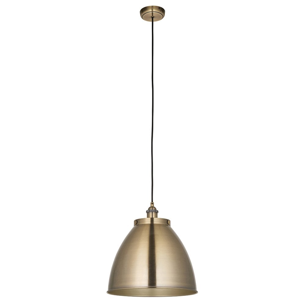 Franklin Large Antique Brass Pendant