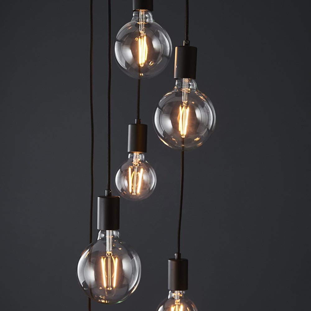 Studio 6 Light Cluster in Matt Black