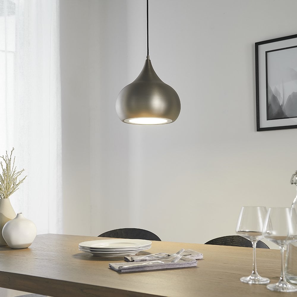 Brosnan LED Pendant in Nickel Finish