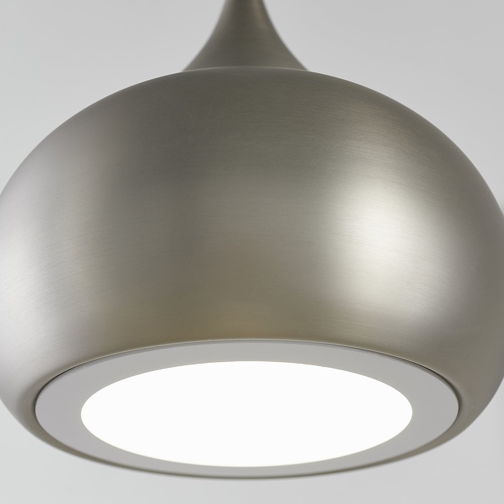 Brosnan LED Pendant in Nickel Finish