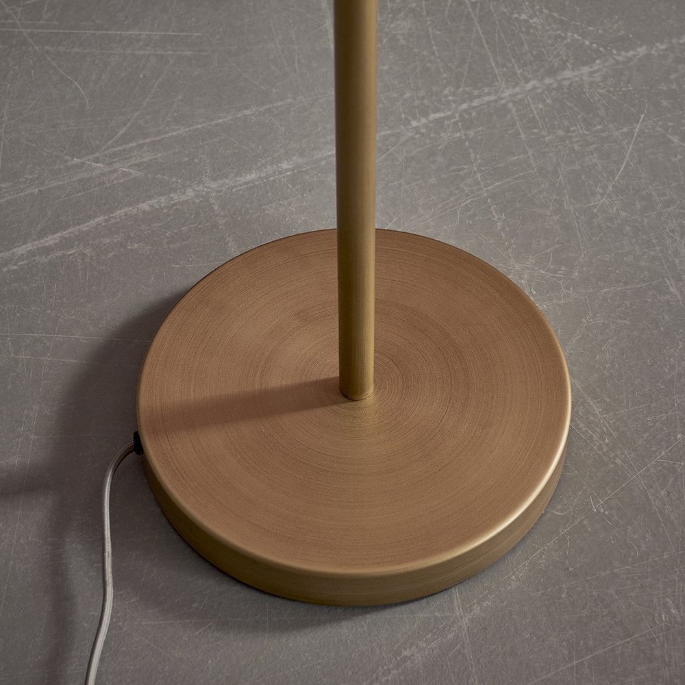 Emilio Brushed Gold Looped Floor Lamp