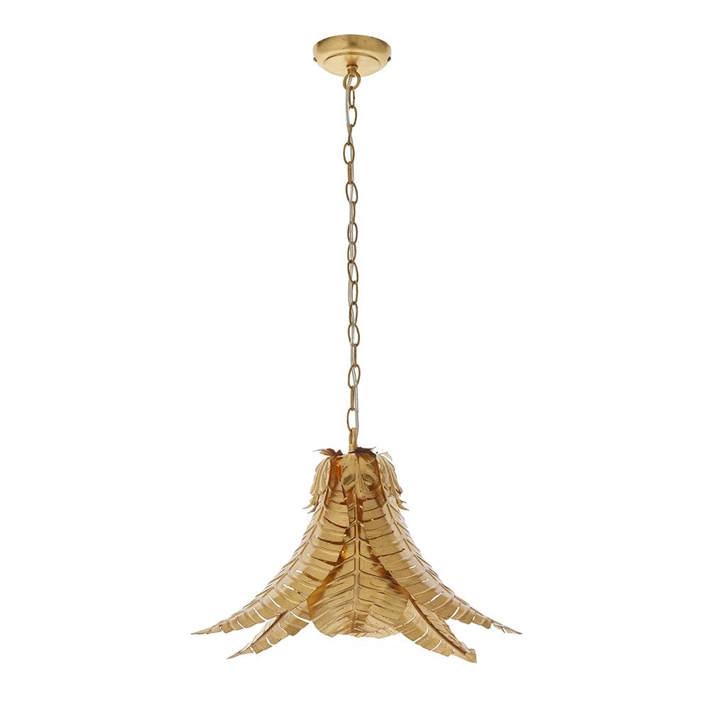 Palm Gold Leaf Pendant