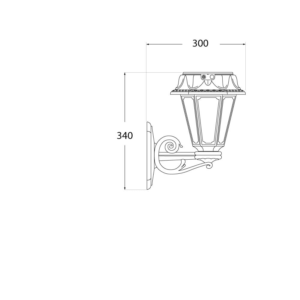 Bisso Rosetta 2W Solar Wall Light with Sensor & CCT