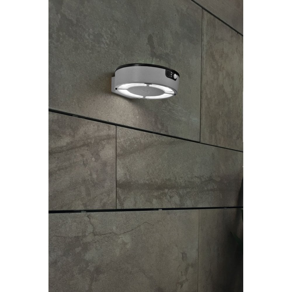 Fortunato Solar 2W Wall Light CCT & Sensor in Grey
