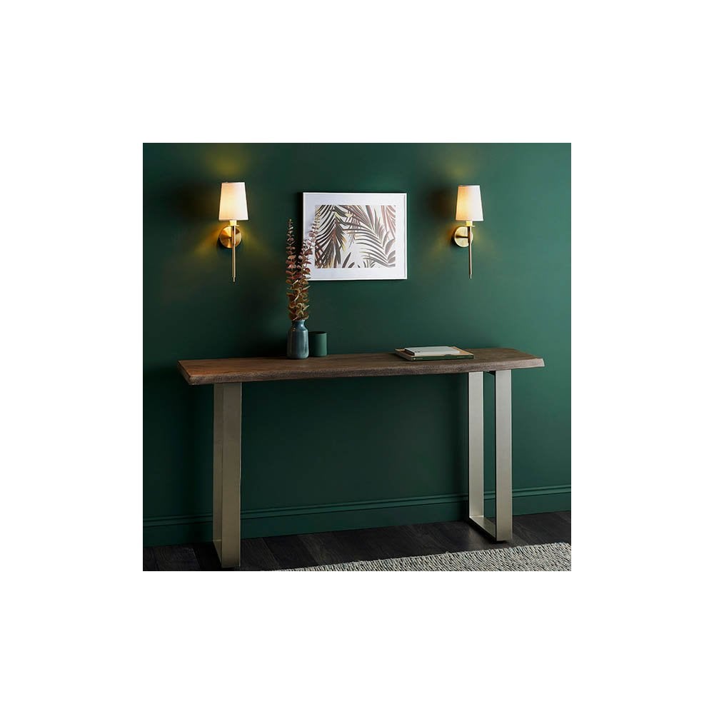 Vintage Style Wall Light in Satin Brass with White Shade