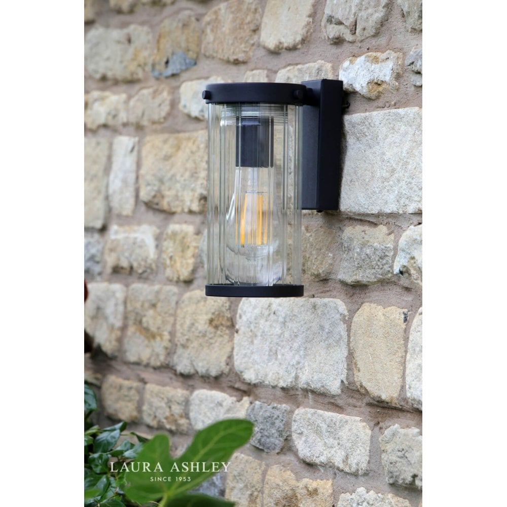 Arthur Outdoor Matt Black Wall Light IP44