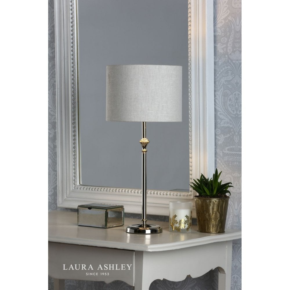Highgrove Table Lamp in Polished Nickel C/W Shade