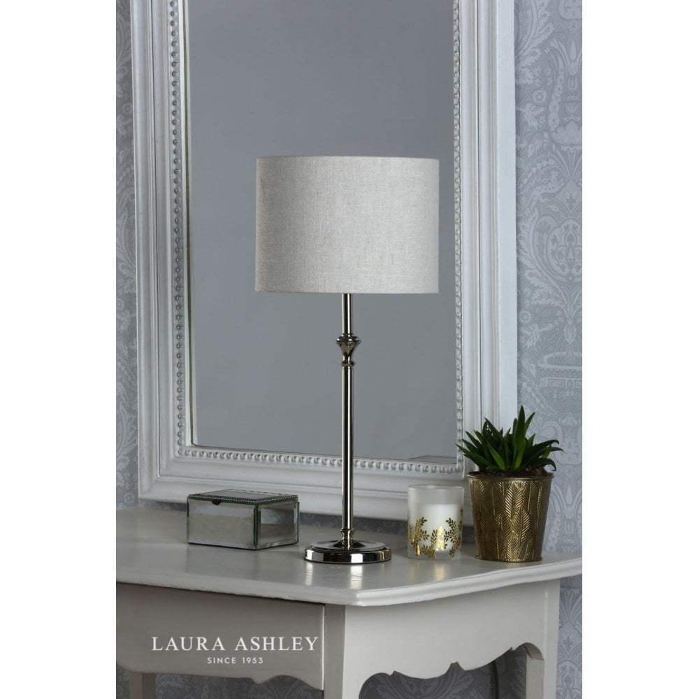 Highgrove Table Lamp in Polished Nickel C/W Shade