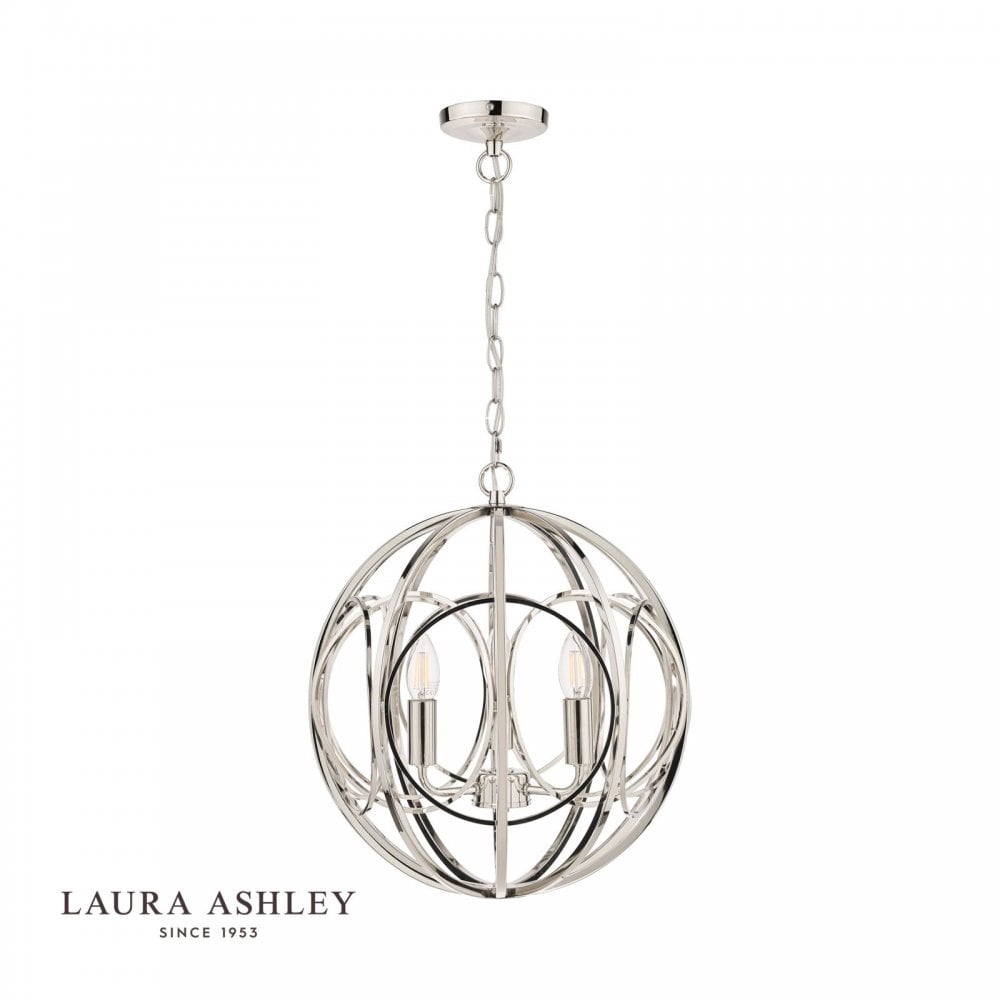 Orbital 3 Light Polished Nickel Pendant