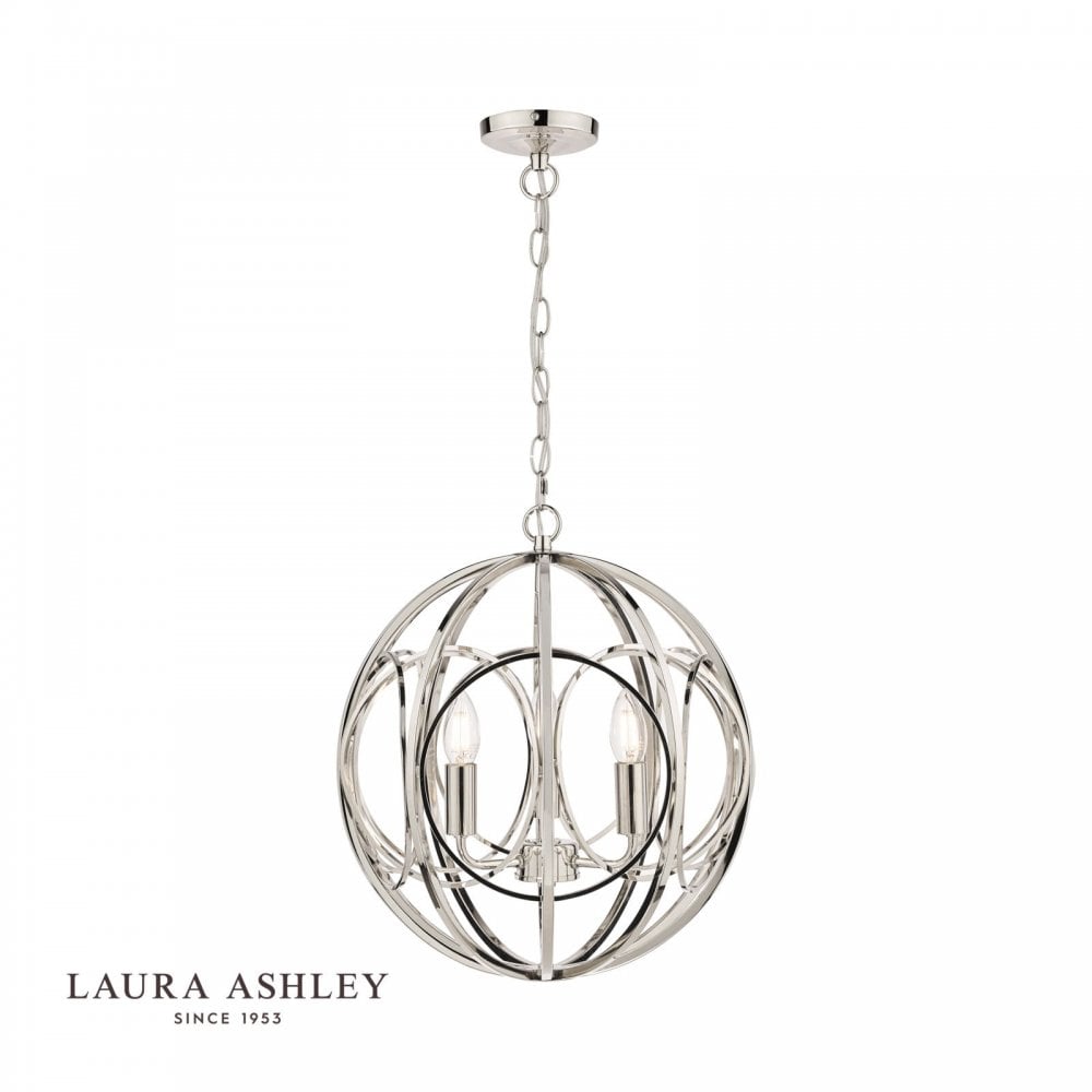 Orbital 3 Light Polished Nickel Pendant