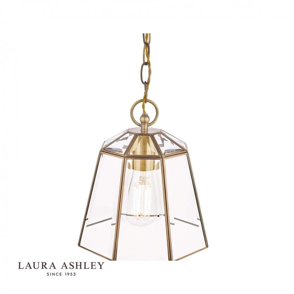 Clayton Single Pendant in Antique Brass