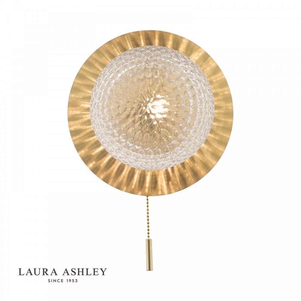 Prague Satin Brass Bathroom Wall Light IP44