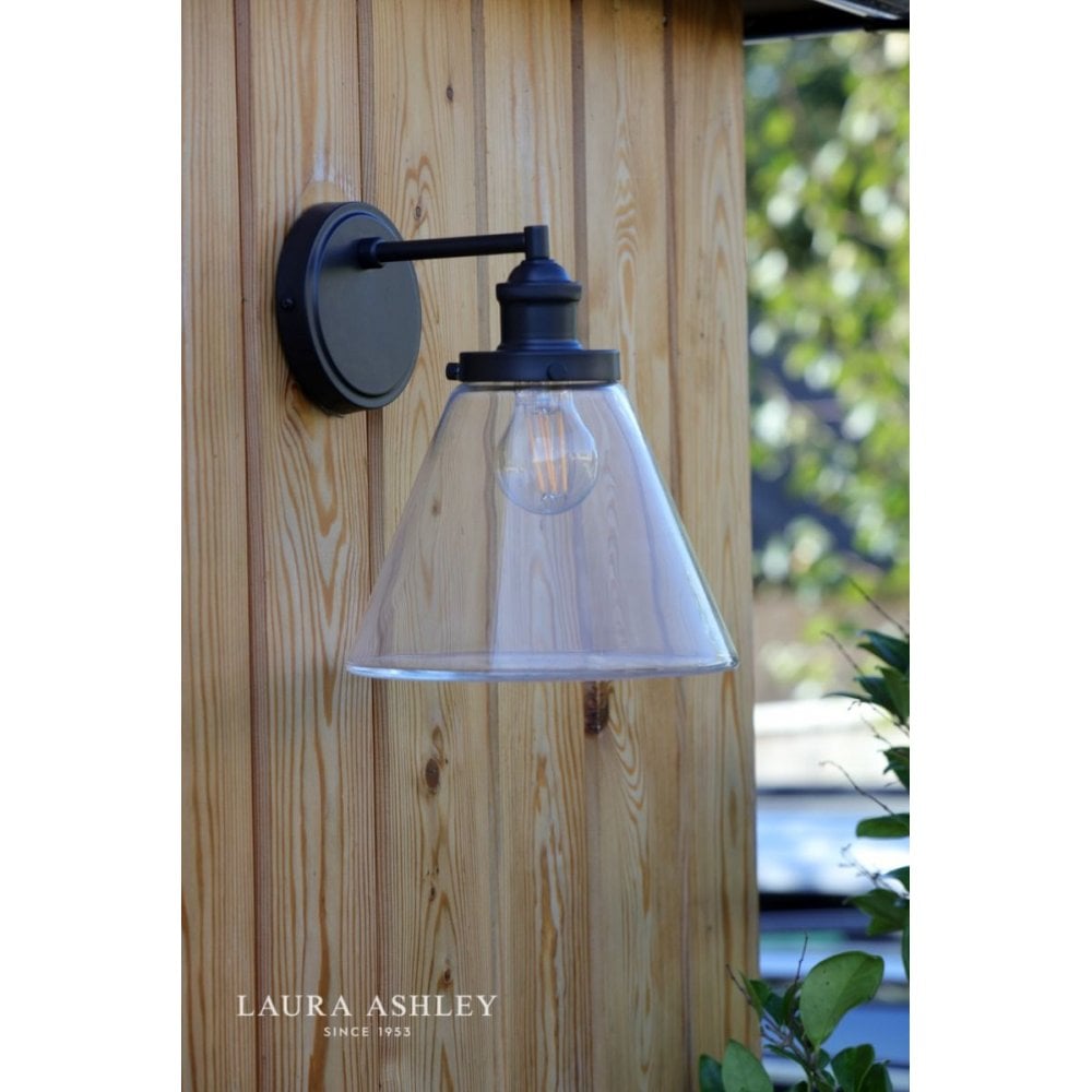 Isaac Outdoor Wall Light in Charcoal Finish