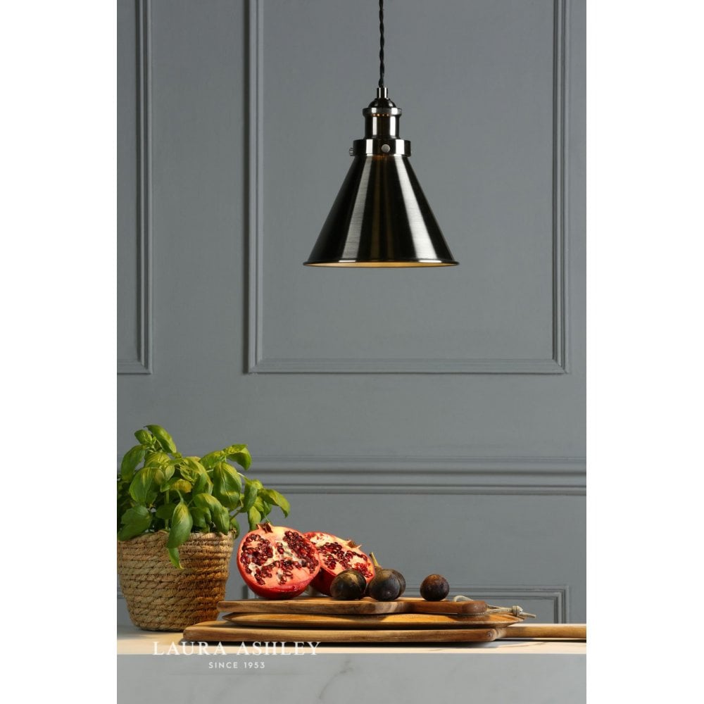 Refus Pendant in Industrial Nickel