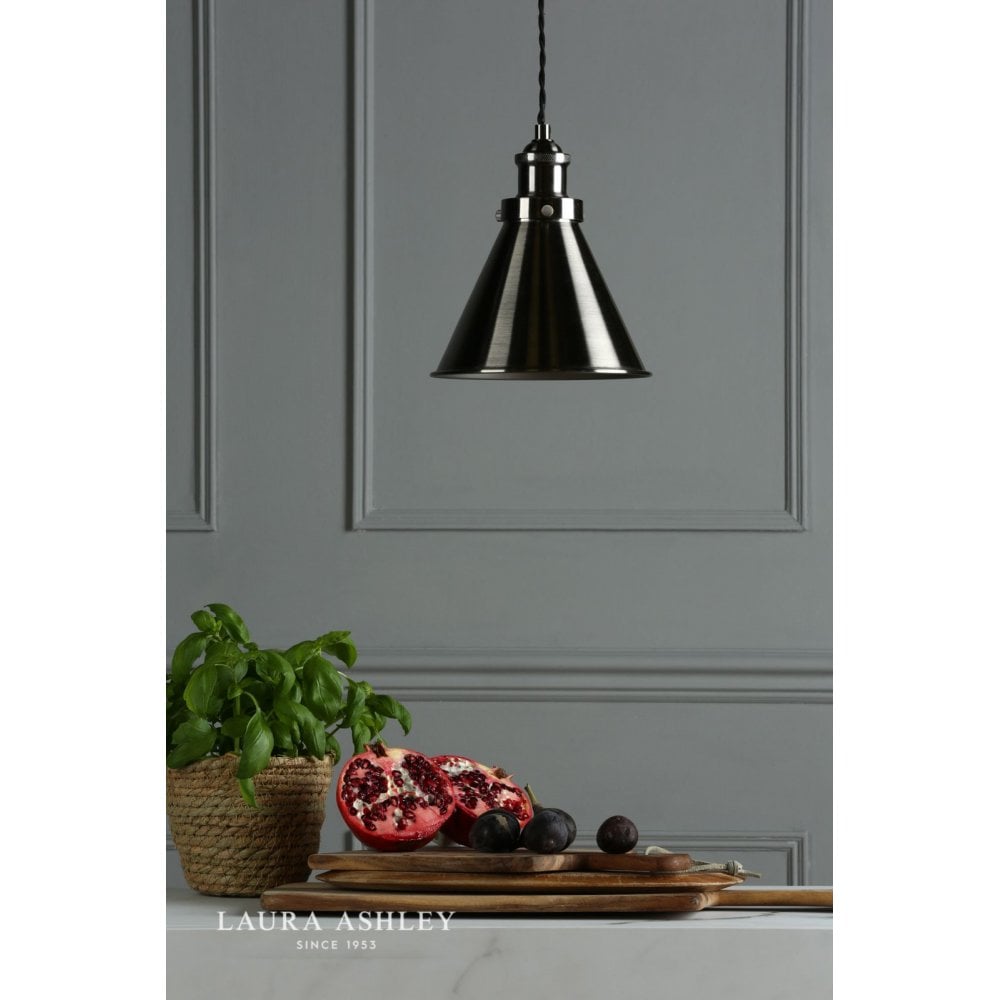 Refus Pendant in Industrial Nickel