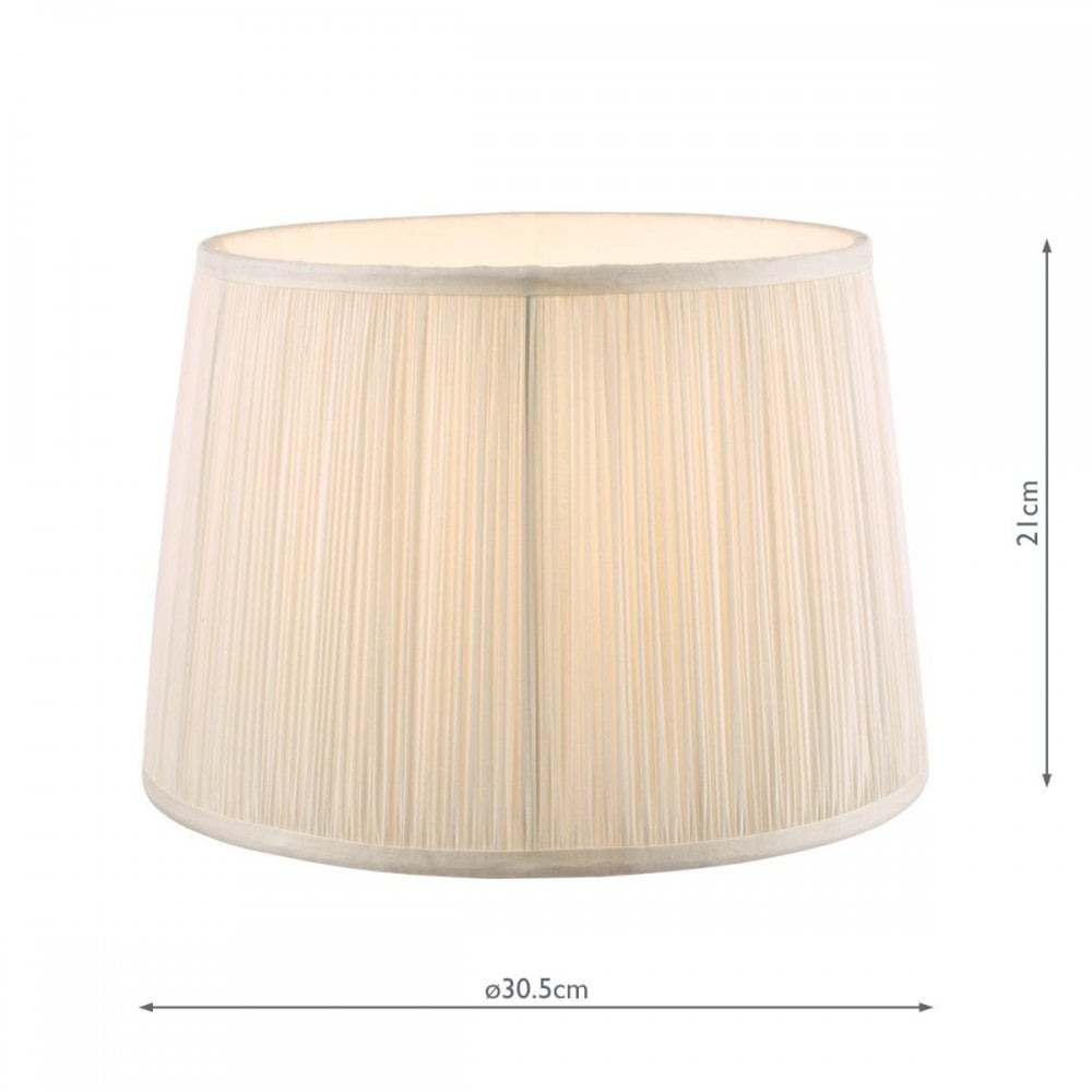 Hemsley Silk Empire Cream 300mm Shade