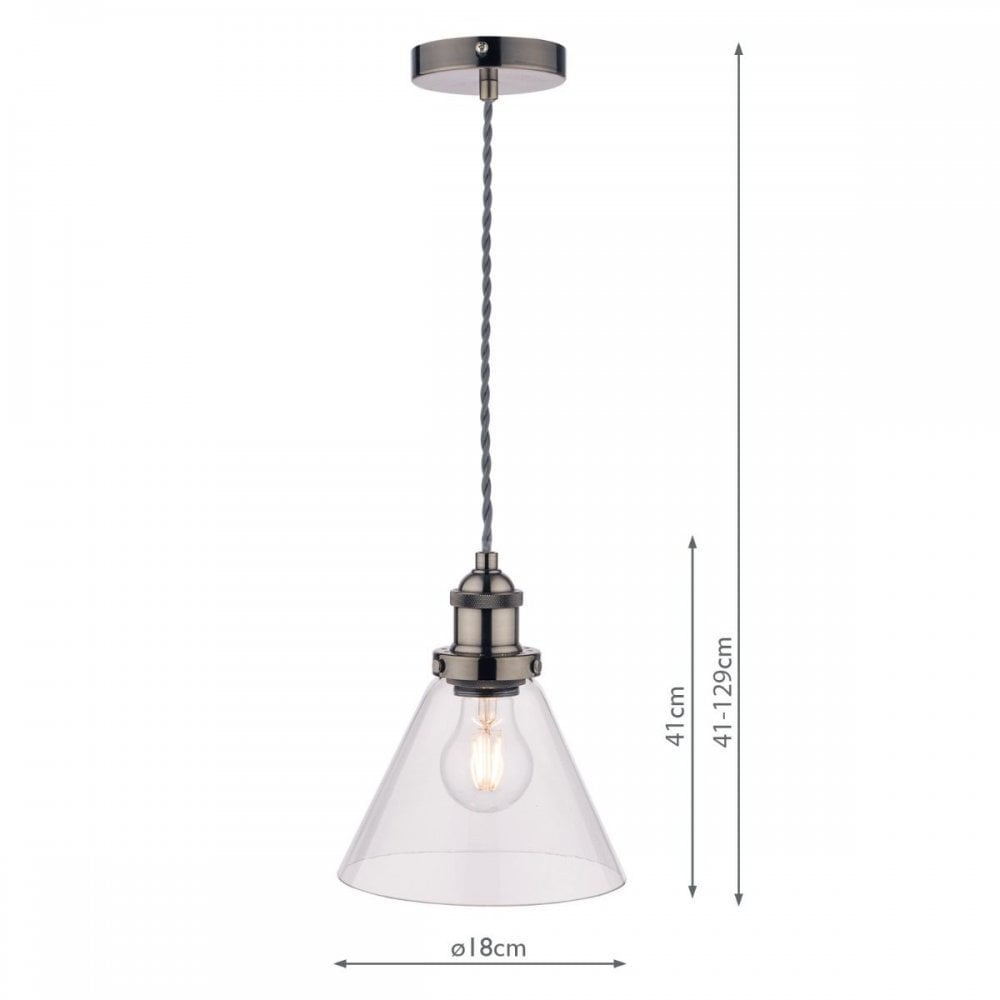 Isaac Single Pendant in Satin Nickel Finish
