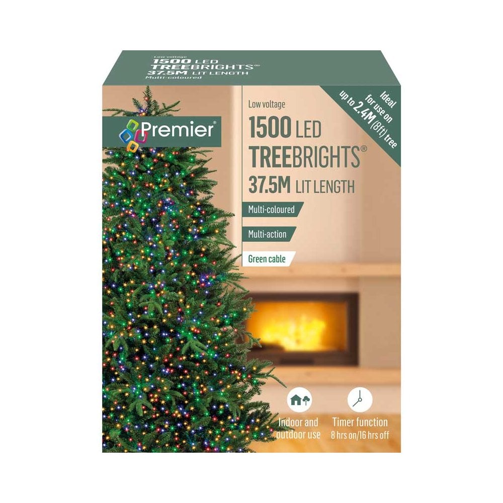 1500 Led Timer Treebrights Multi Lighti Coloured Lights