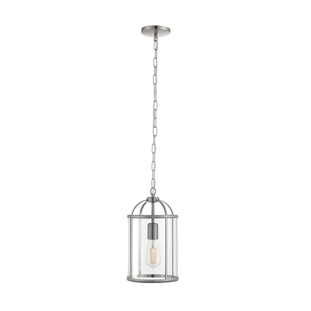 Lambeth Single Lantern in Satin Nickel