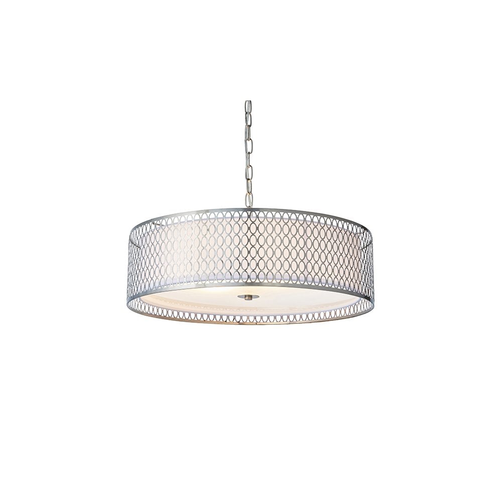 Cordero 3 Light Geometric Pendant in Satin Nickel