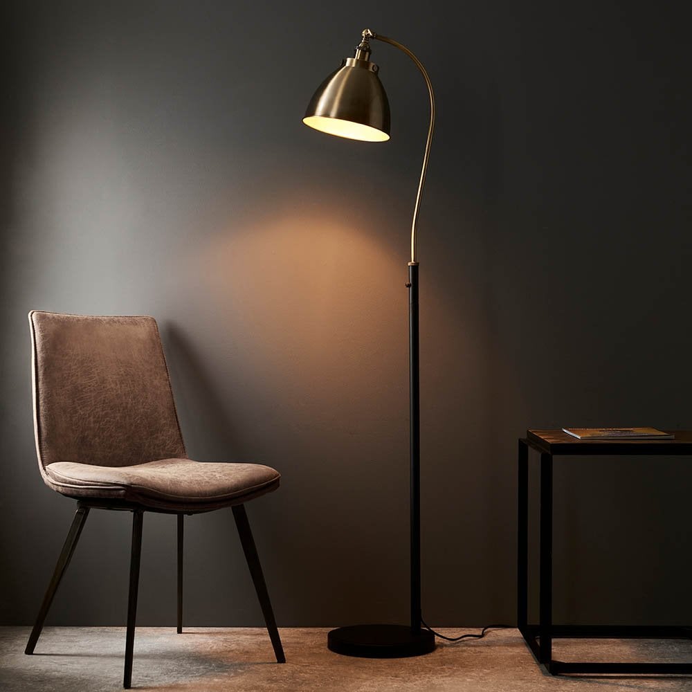 Franklin Antique Brass Floor Lamp
